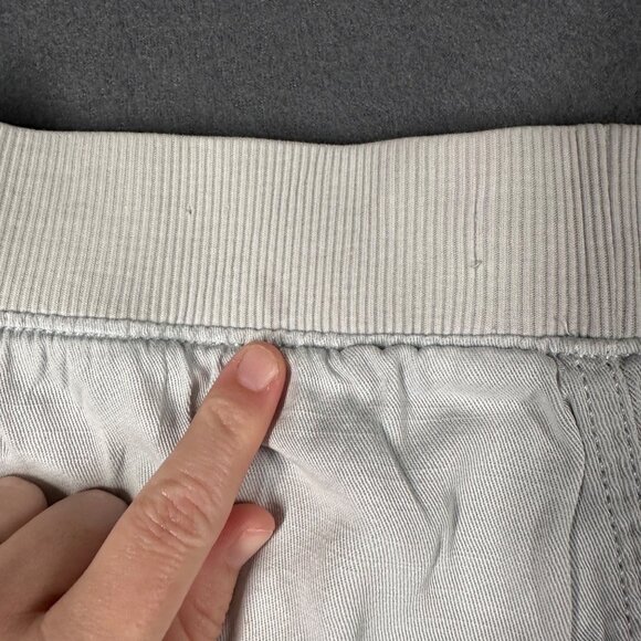 Sonoma Womens Medium Light Gray Linen Blend Pull-On Shorts Elastic Waist Pockets - Picture 14 of 14